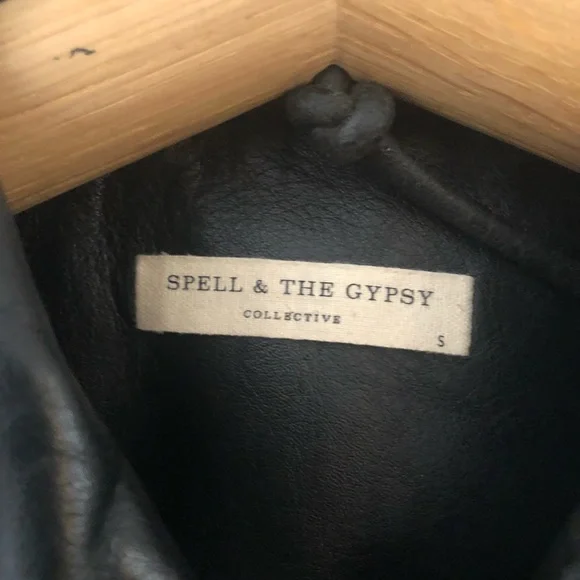 Spell & the Gypsy Collective Teadora Leather Fringe Jacket NWOT